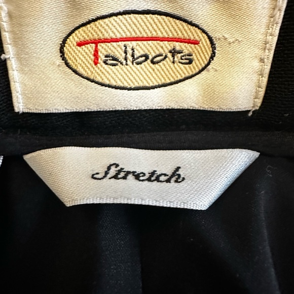 Talbots Stretch Womens Wool Dress Pants Black Size 14 - Picture 2 of 11